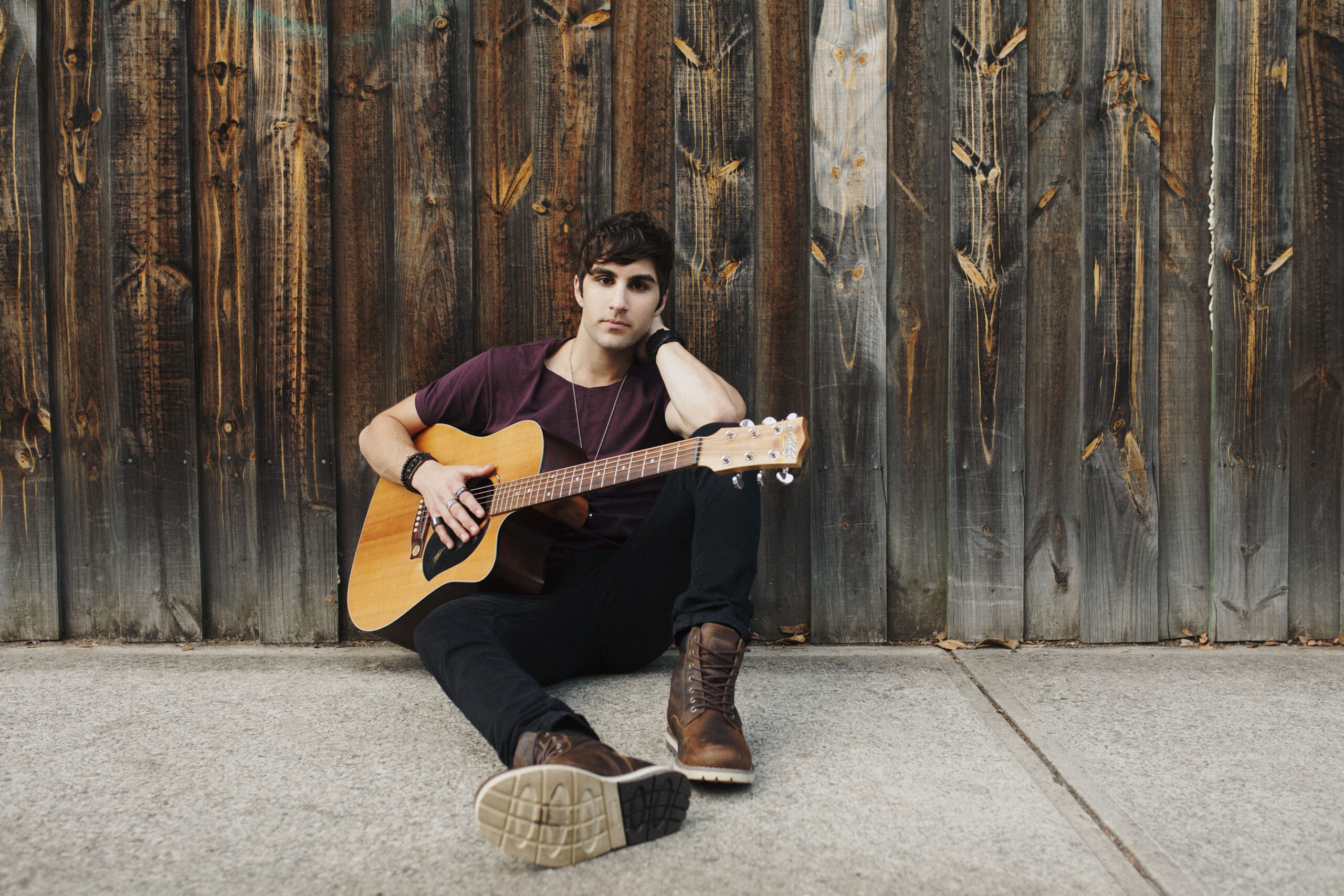 Adrian Wilson, acoustic guitar and singer solo in Perth