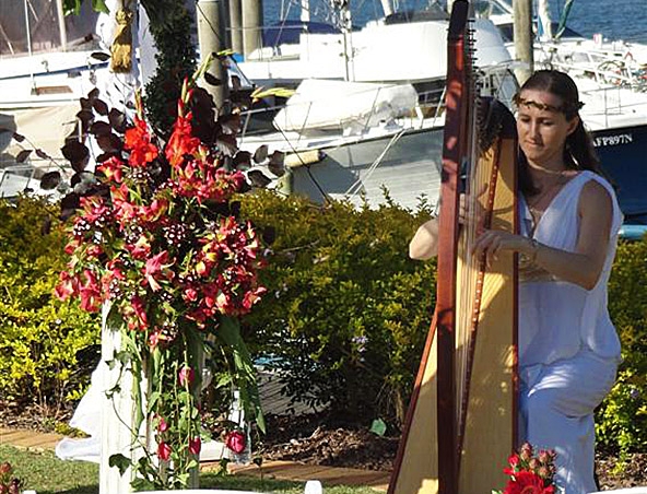 Brisbane Wedding Harpist B, harp player in Brisbane, photo 3
