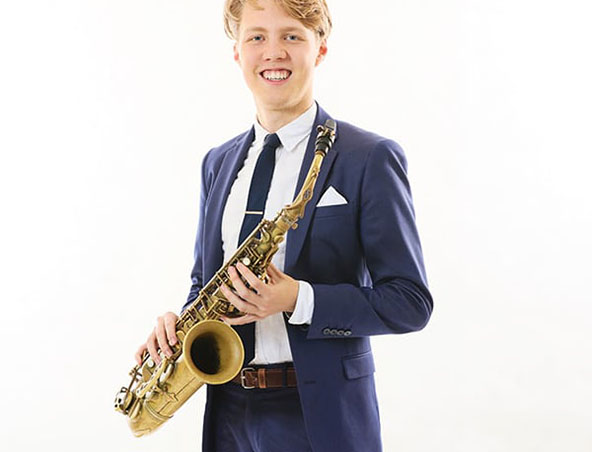 Zac, saxophone player in Melbourne