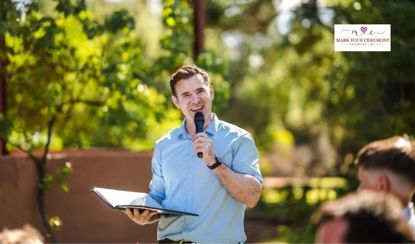 Mark Fay, mc-master of ceremonies in Perth