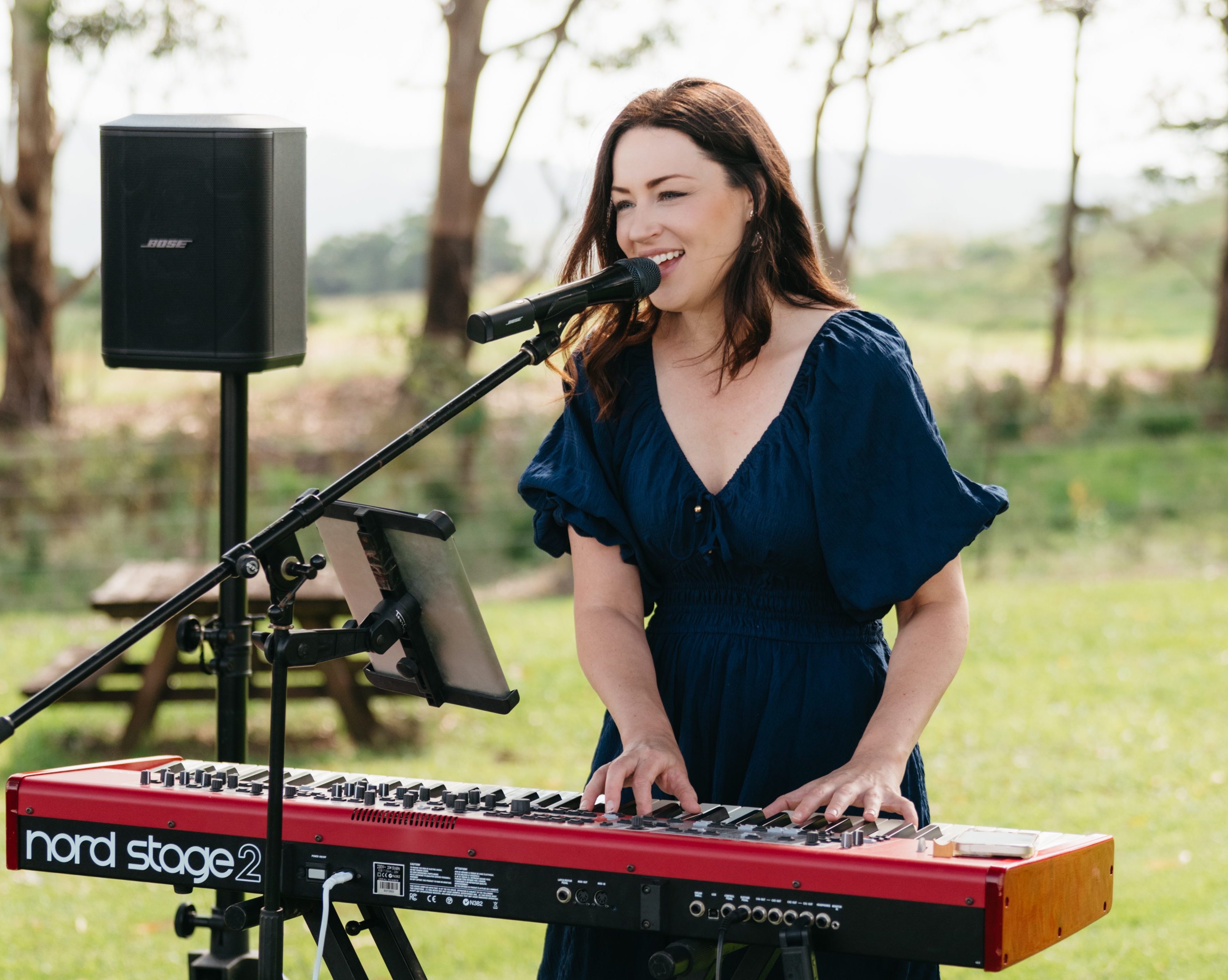 Emily Marguerite, pianist and singer solo in Sunshine Coast