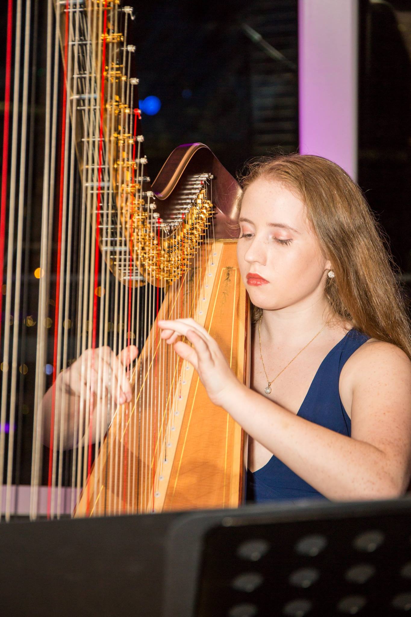 Kate Moloney, harp player in Sydney, photo 2